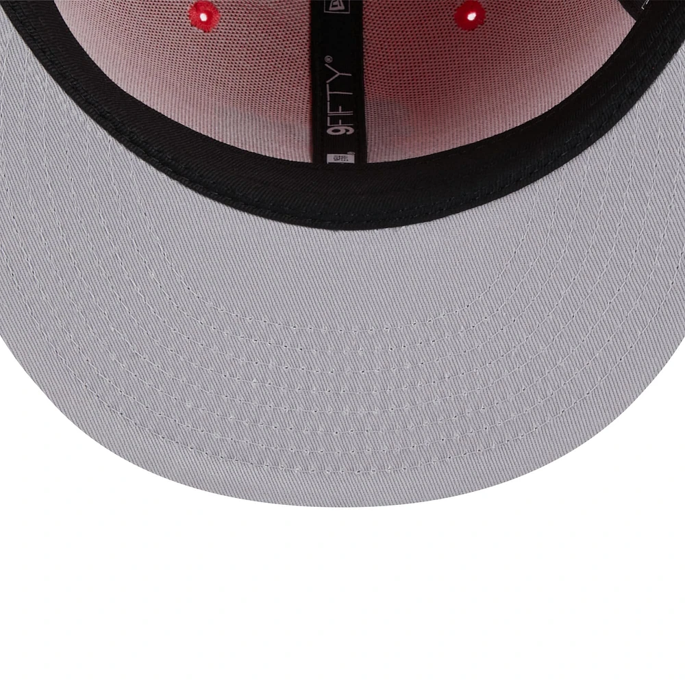 Men's New Era Red/Purple Athletics Spring Basic Two-Tone 9FIFTY Snapback Hat