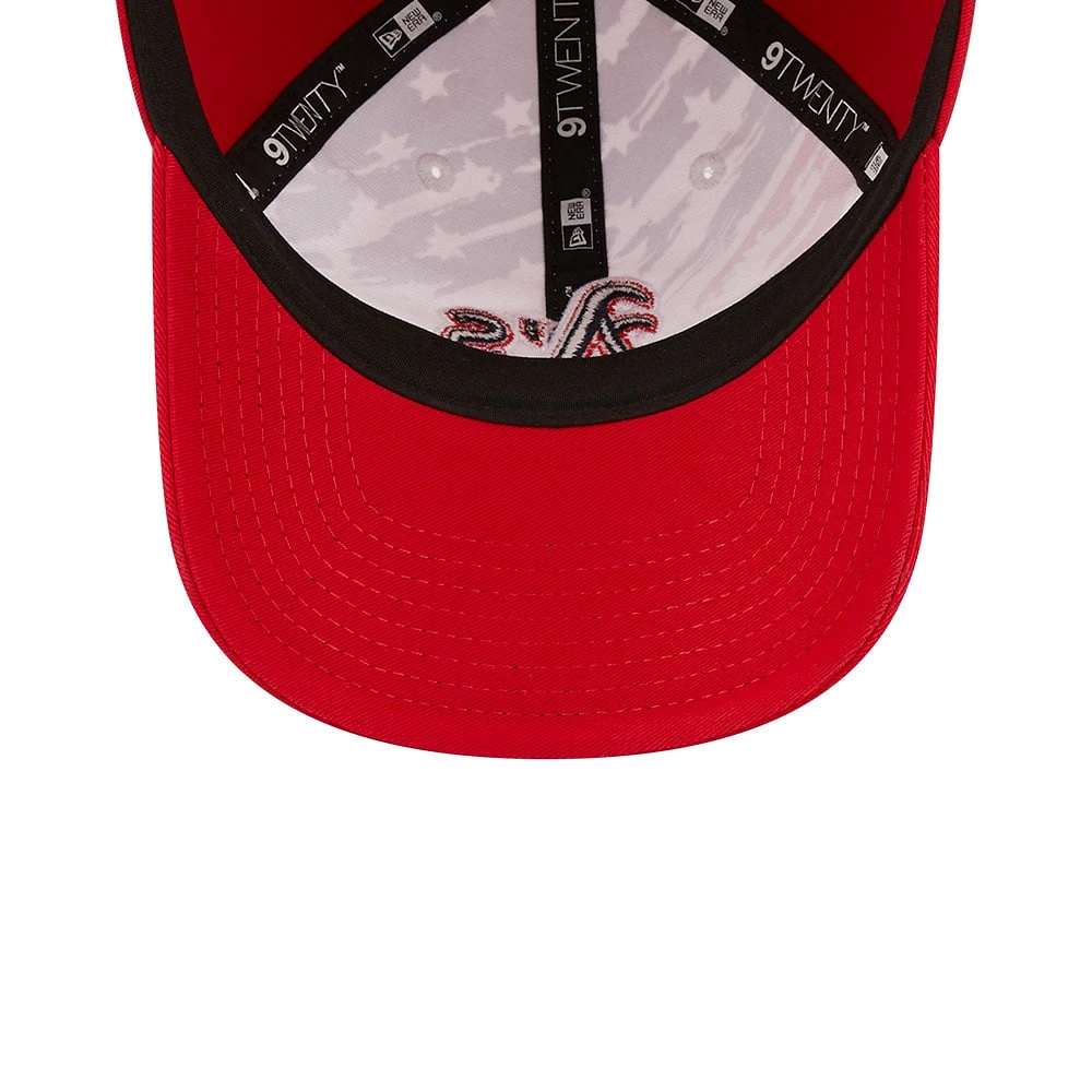 Men's New Era Red Athletics 2022 4th of July 9TWENTY Adjustable Hat