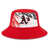 Men's New Era Red Athletics 2022 4th of July Bucket Hat