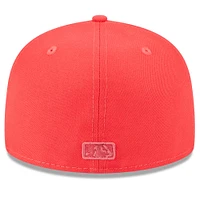 Men's New Era Red Athletics 2023 Spring Color Basic 59FIFTY Fitted Hat