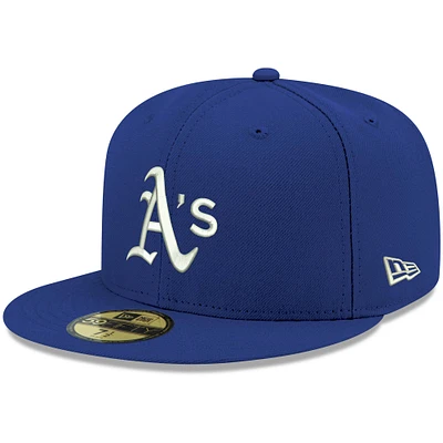 Men's New Era Royal Athletics White Logo 59FIFTY Fitted Hat