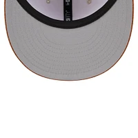 Men's New Era Stone/Brown Athletics 2024 Clubhouse 59FIFTY Fitted Hat