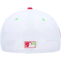 Casquette ajustée 59FIFTY pour homme New Era Athletics 40e anniversaire Strawberry Lolli blanche/corail