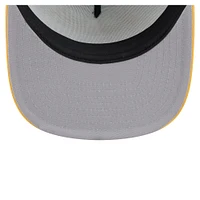 Men's New Era White/Gold Athletics Retro Script Trucker 9FIFTY Snapback Hat
