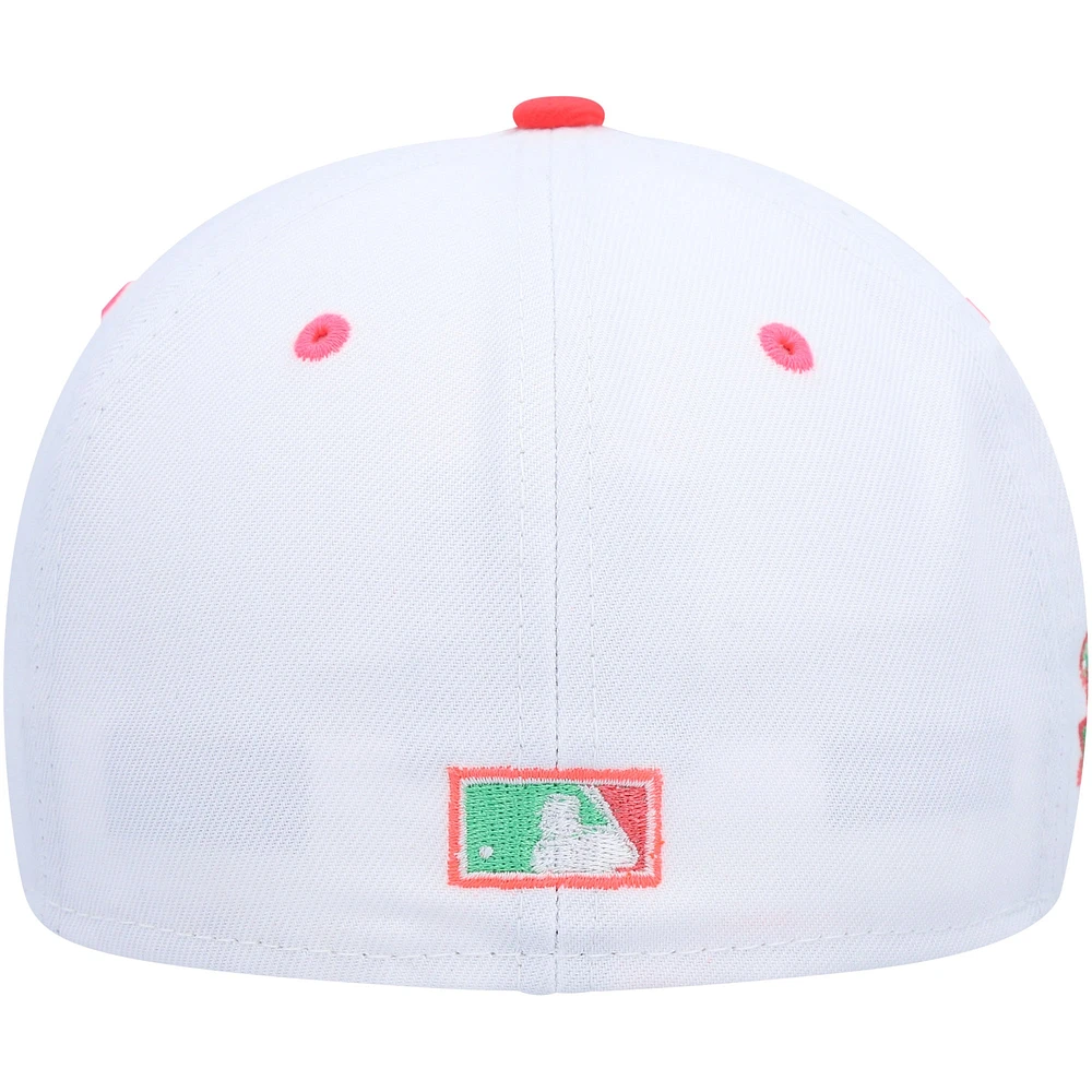 Casquette ajustée Watermelon Lolli 59FIFTY Athletics blanche/verte pour homme de New Era