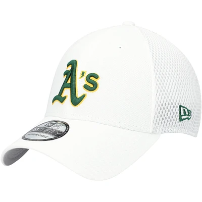 Men's New Era White Athletics REPREVE Neo 39THIRTY Flex Hat