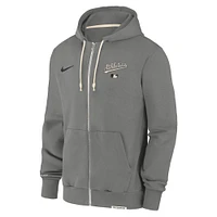Men's Nike Charcoal Athletics Authentic Collection Travel Performance Full-Zip Hoodie