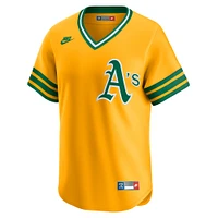 Men's Nike Gold Athletics Cooperstown Collection Limited Jersey