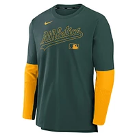 Men's Nike Green/Gold Athletics Authentic Collection Player Lightweight Performance Long Sleeve Top