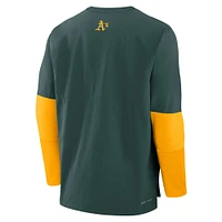 Men's Nike Green/Gold Athletics Authentic Collection Player Lightweight Performance Long Sleeve Top