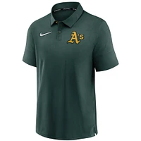 Men's Nike Green Athletics Authentic Collection Flex Performance Polo