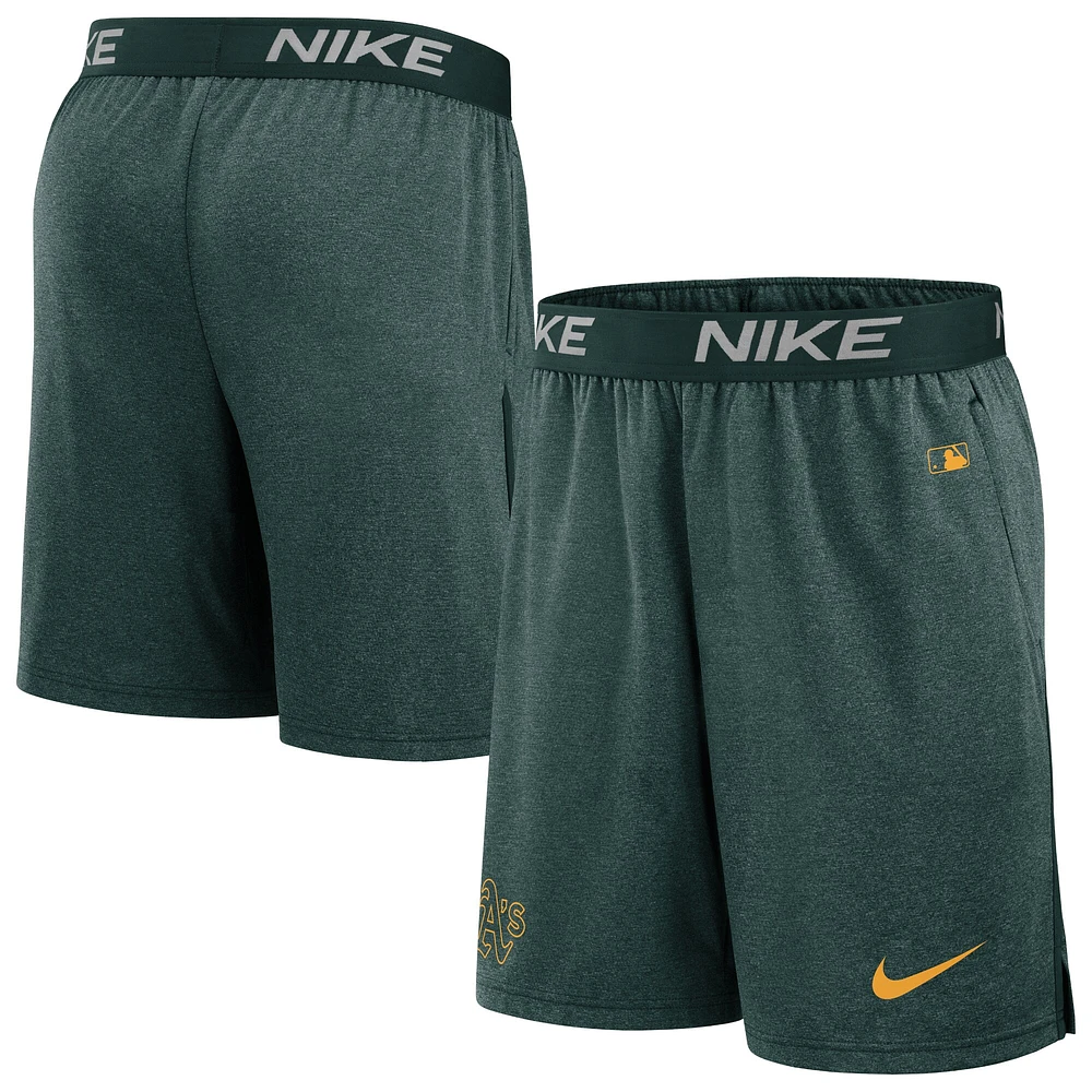 Short en tricot Nike Green Athletics Authentic Collection Performance pour homme