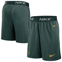 Men's Nike Green Athletics Authentic Collection Practice Performance Shorts