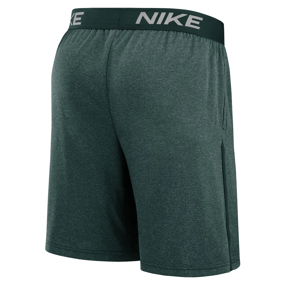 Men's Nike Green Athletics Authentic Collection Practice Performance Shorts