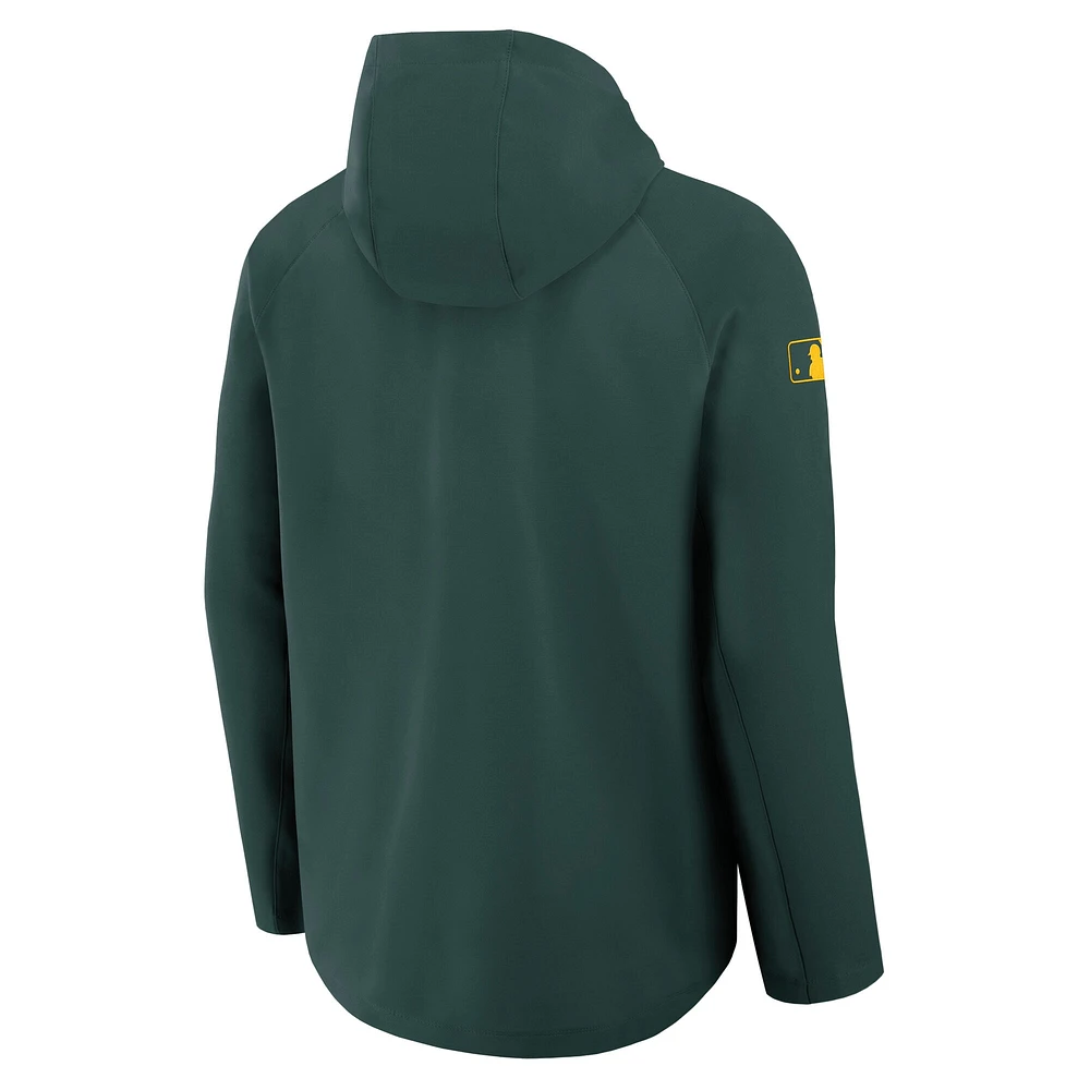 Men's Nike Green Athletics Authentic Collection Raglan Performance Full-Zip Jacket