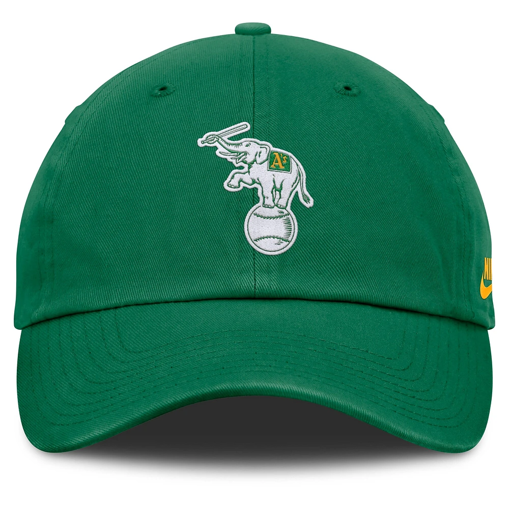 Casquette ajustable Nike Athletics Club verte pour homme