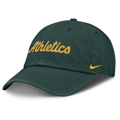 Men's Nike Green Athletics Club Adjustable Hat