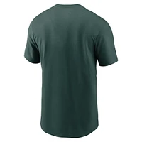 Men's Nike  Green Athletics Team Block T-Shirt