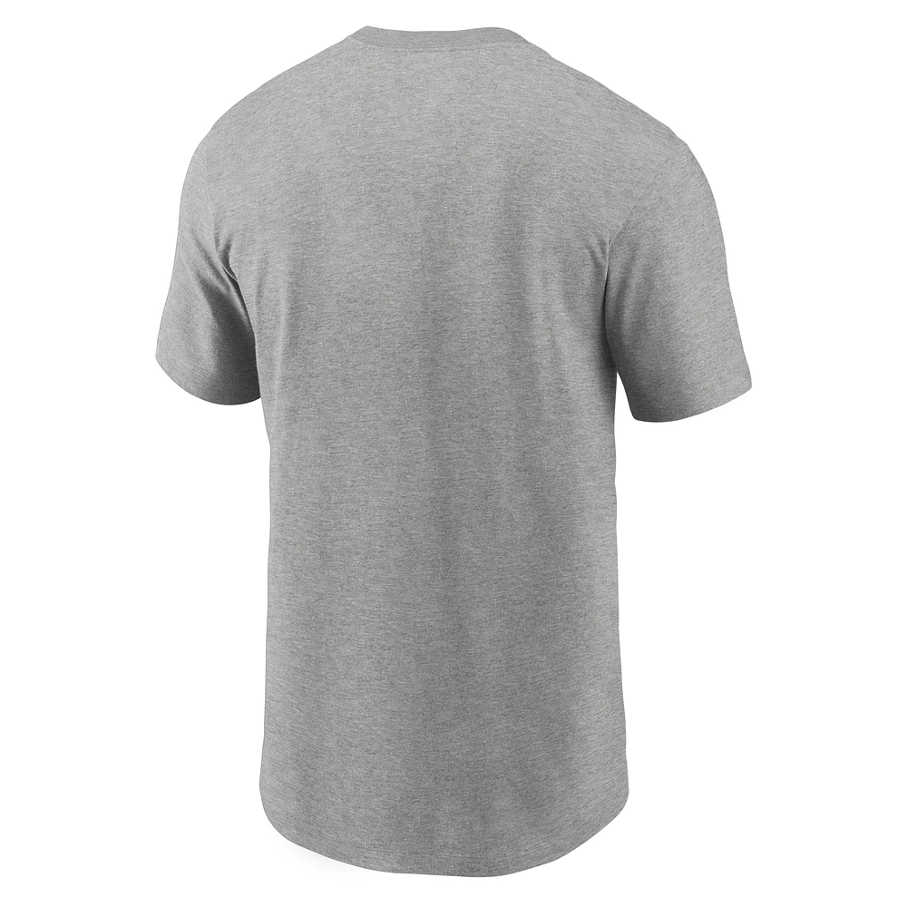 T-shirt Nike Athletics Primetime Property Of Practice gris chiné pour homme