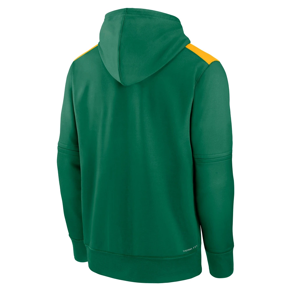 Sweat à capuche Nike Kelly Green Athletics Authentic Collection Performance pour homme