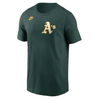 Men's Nike Reggie Jackson Green Athletics Fuse Name & Number T-Shirt