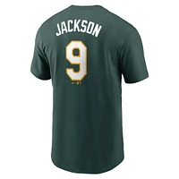 Men's Nike Reggie Jackson Green Athletics Fuse Name & Number T-Shirt
