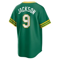 Maillot de joueur Nike Reggie Jackson Kelly Green Athletics Road Cooperstown Collection pour homme