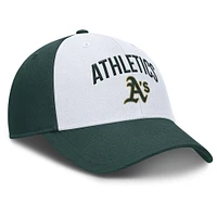 Casquette ajustable Nike Athletics Club Performance blanche/verte pour homme