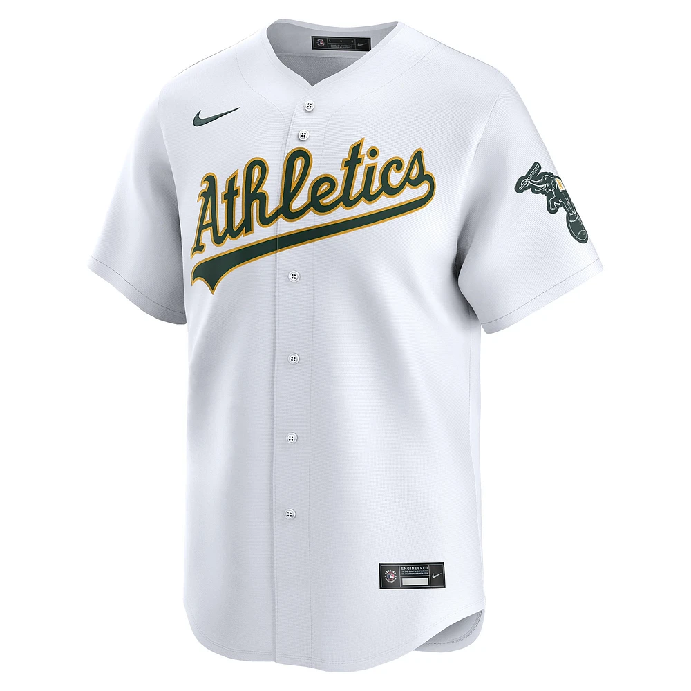 Men's Nike White Athletics Home Limited Jersey