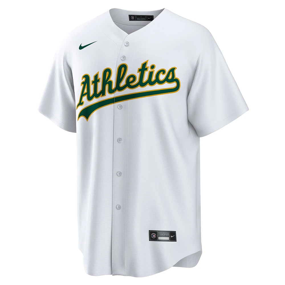 Men's Nike White Athletics Home Replica Team Jersey