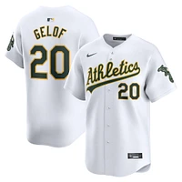 Men's Nike Zack Gelof White Athletics Home Limited Player Jersey