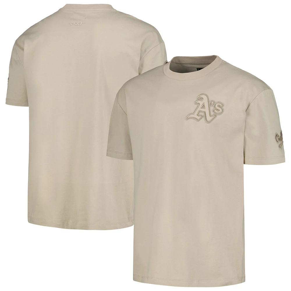 T-shirt d'athlétisme neutre à épaules tombantes Pro Standard Tan pour homme