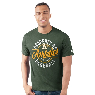 T-shirt vert Starter Athletics Prime Time pour homme, propriété de