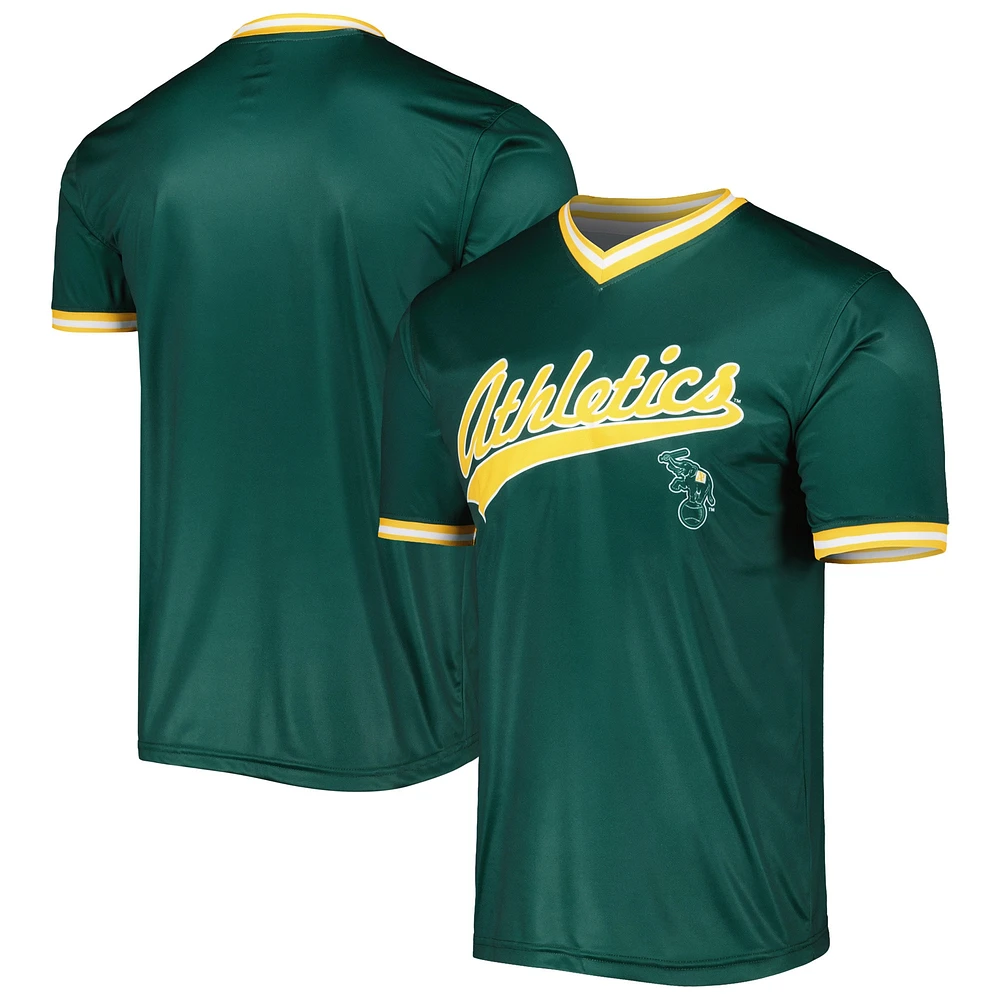 Men's Stitches Kelly Green Athletics Cooperstown Collection Team Jersey