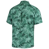 Men's Tommy Bahama Green Athletics Sport Reign Forest Fronds Button-Up Shirt