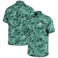 Men's Tommy Bahama Green Athletics Sport Reign Forest Fronds Button-Up Shirt