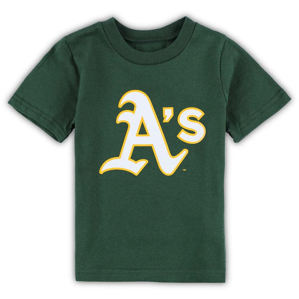 Toddler Green Athletics Team Crew Primary Logo T-Shirt