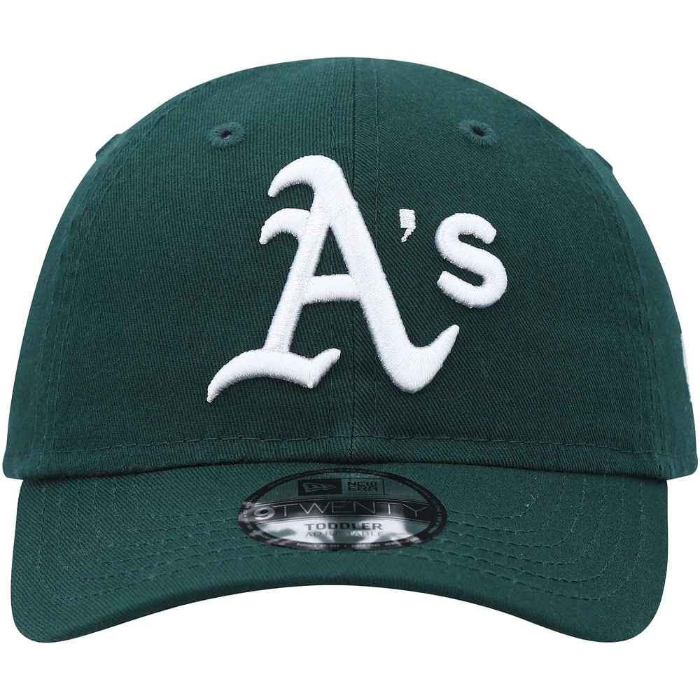 Casquette ajustable New Era Green Athletics Team 9TWENTY pour tout-petit