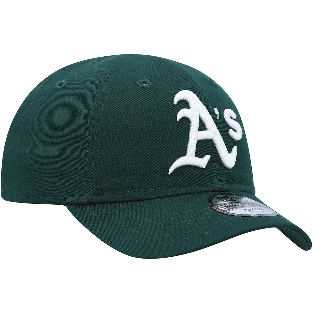 Toddler New Era Green Athletics Team 9TWENTY Adjustable Hat