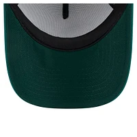 Toddler New Era  White/Green Athletics Painted A-Frame 9FORTY Trucker Adjustable Hat