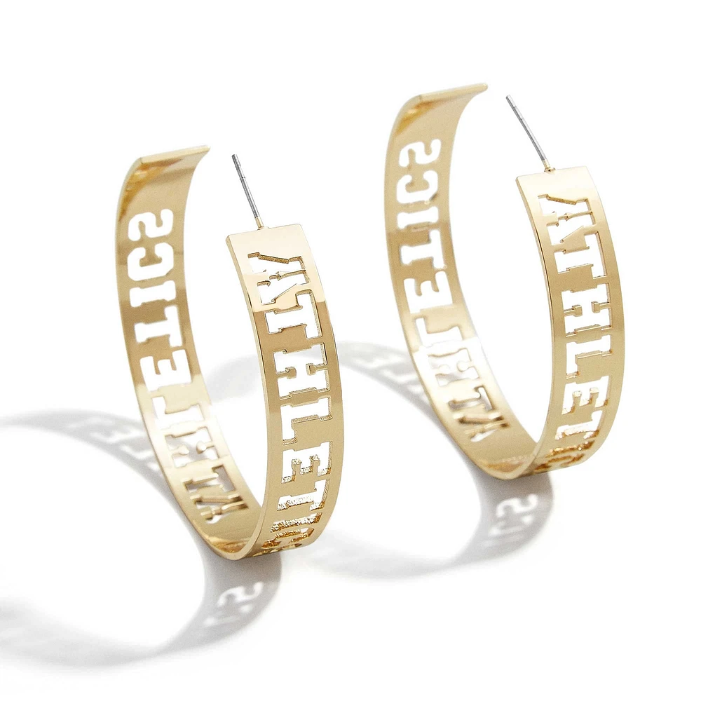 WEAR by Erin Andrews x Baublebar Athletics Large Cutout Hoop Earrings