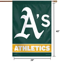 Drapeau de la maison WinCraft Athletics 28" x 40" avec mot-symbole