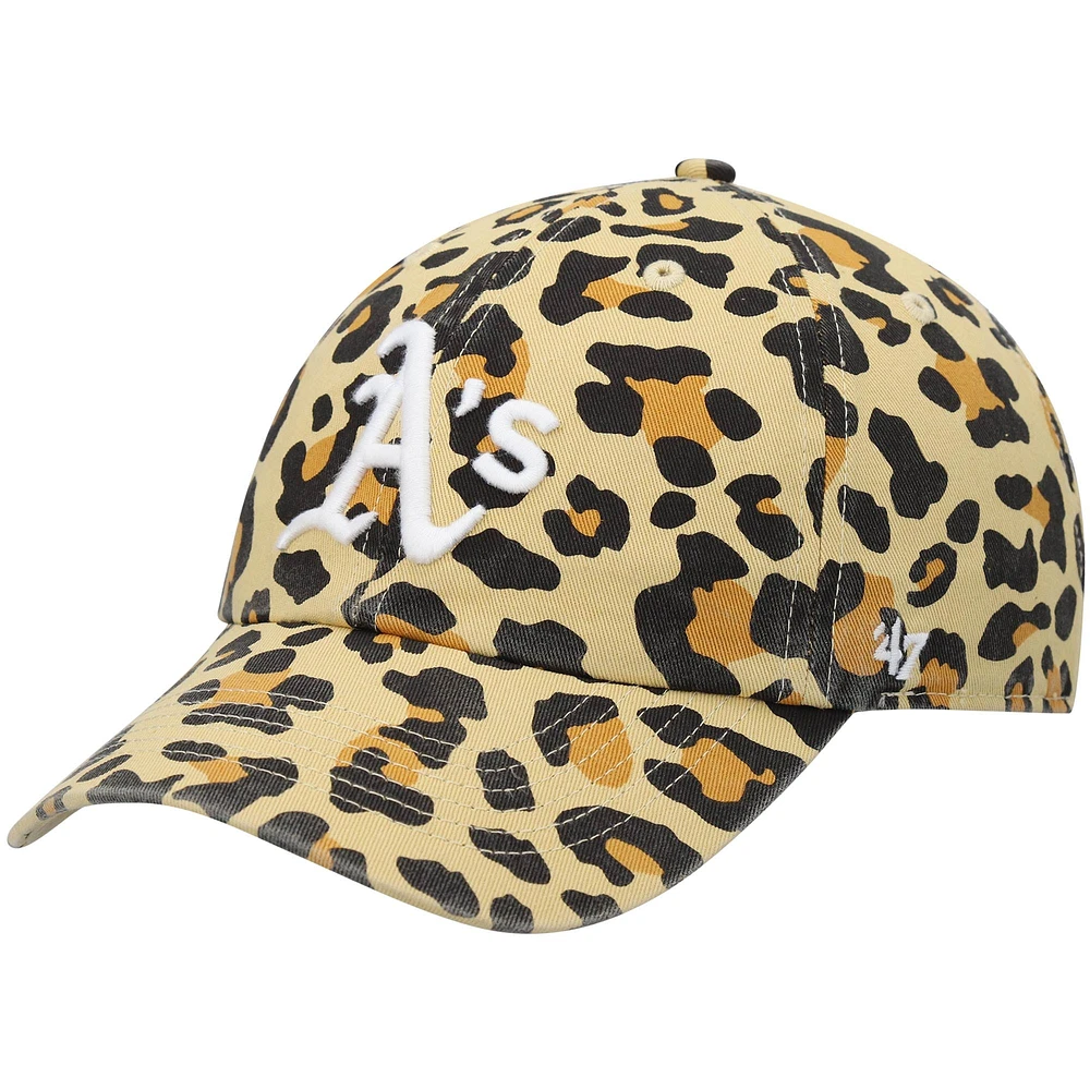 Women's '47 Athletics Tan Bagheera Cheetah Clean Up Adjustable Hat