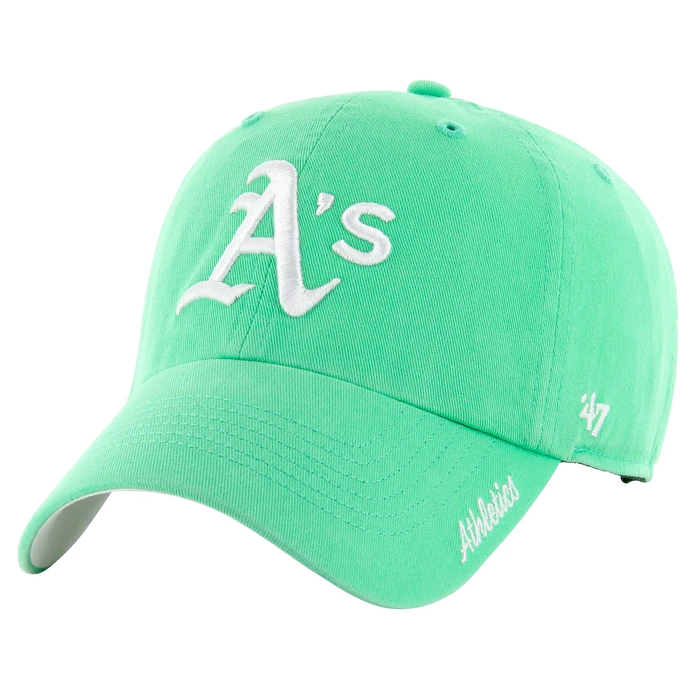 Women's '47 Green Athletics Luminance Cheer Clean Up Adjustable Hat