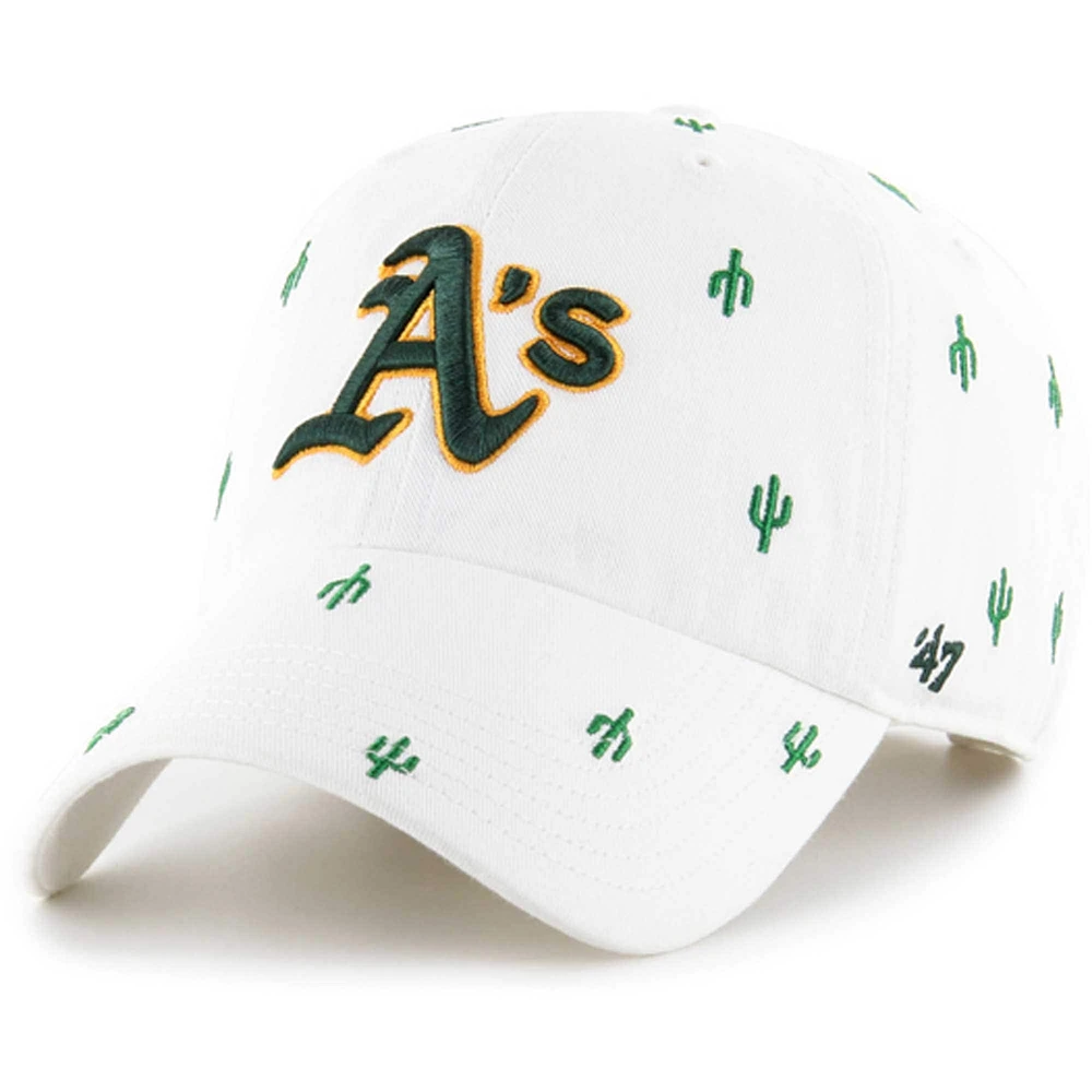 Women's '47 White Athletics Spring Training Confetti Clean Up Adjustable Hat