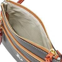 Sac à bandoulière à triple fermeture éclair Dooney & Bourke Athletics Pebble pour femme