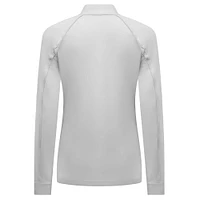 Women's Levelwear White Athletics Kinetic Insignia 2.0 Raglan Quarter-Zip Top