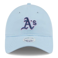 Casquette ajustable New Era Athletics Multi Light Blue 9TWENTY pour femme