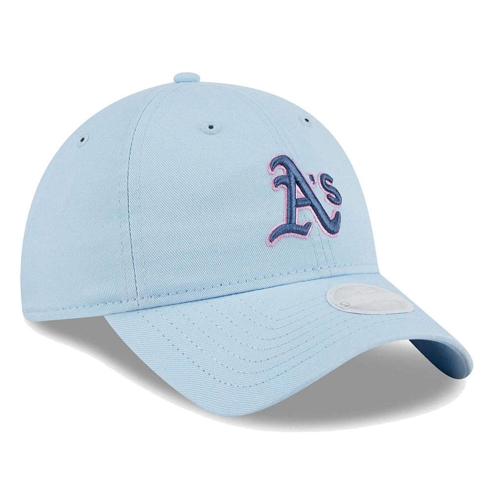 Casquette ajustable New Era Athletics Multi Light Blue 9TWENTY pour femme