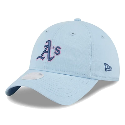 Women's New Era Athletics Multi Light Blue 9TWENTY Adjustable Hat